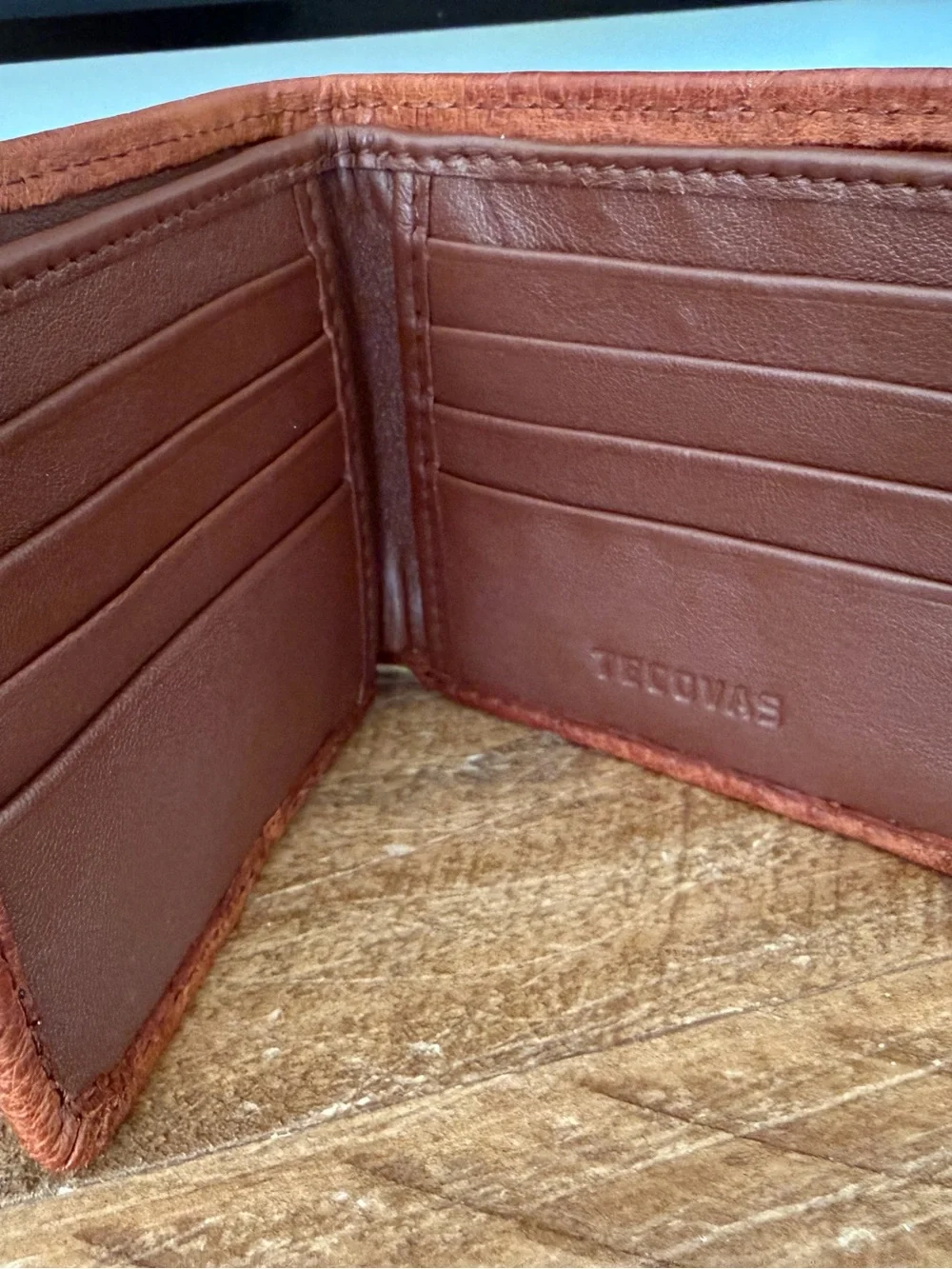 Tecovas Genuine Ostrich Leather Bi-Fold Wallet